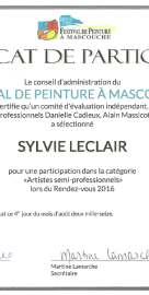 Certificat participation Festival Mascouche 2016