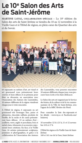 Journal Le Nord, 1er novembre 2017