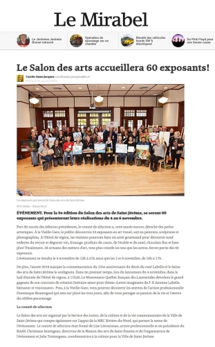 Journal Le Mirabel, 24 octobre 2016