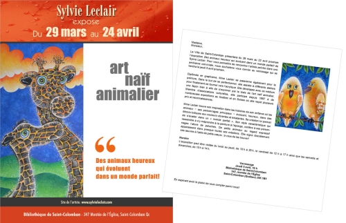 Expo Bibliothèque de Saint-Colomban 2018
