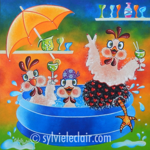 Swimming-poules
